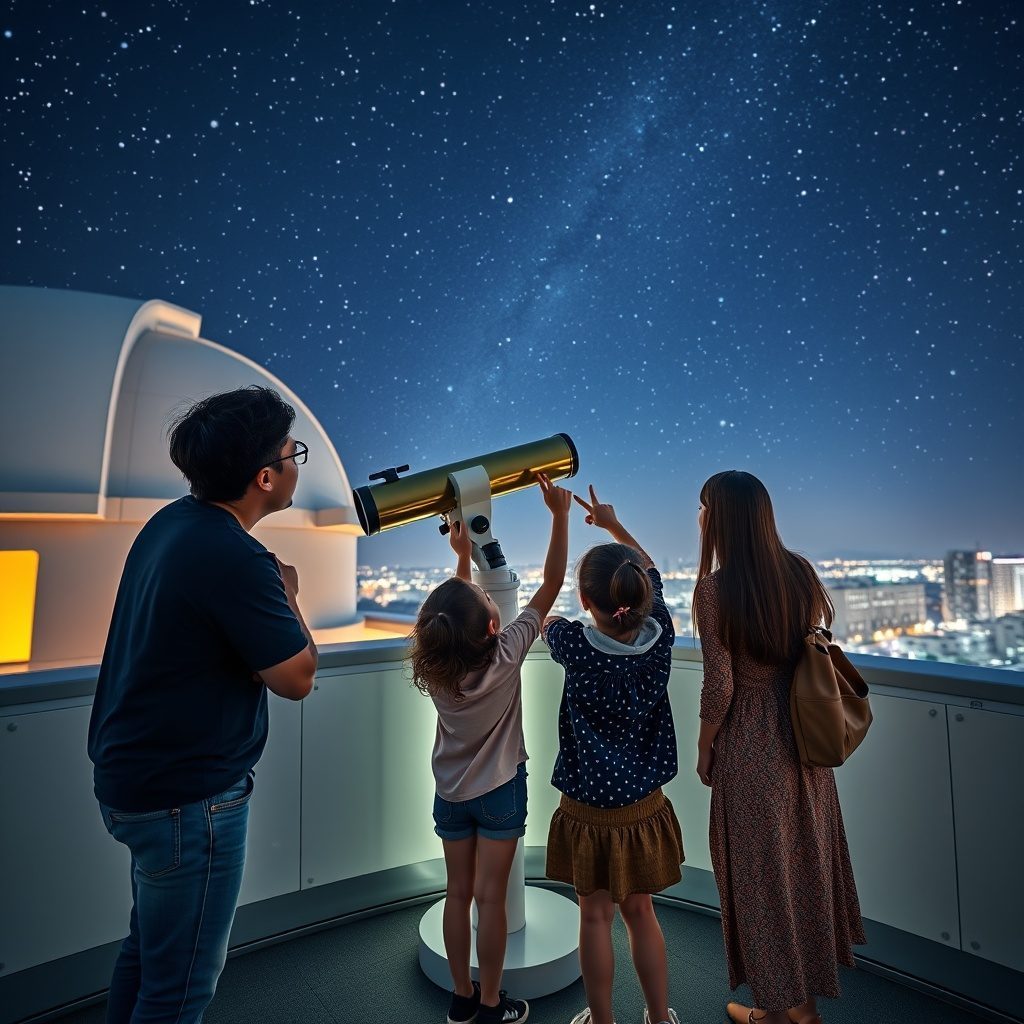 Night sky view from Star Watch observatory