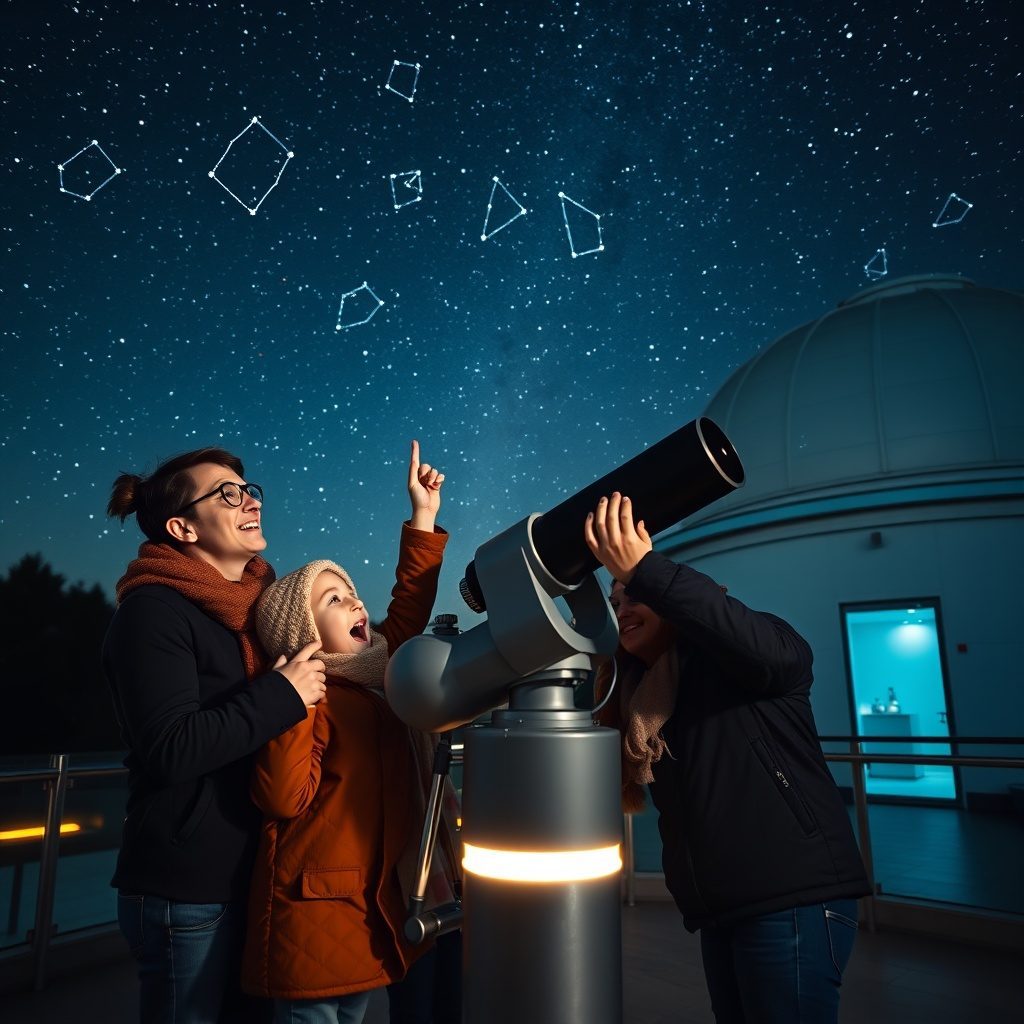 Participants enjoying an astronomy workshop
