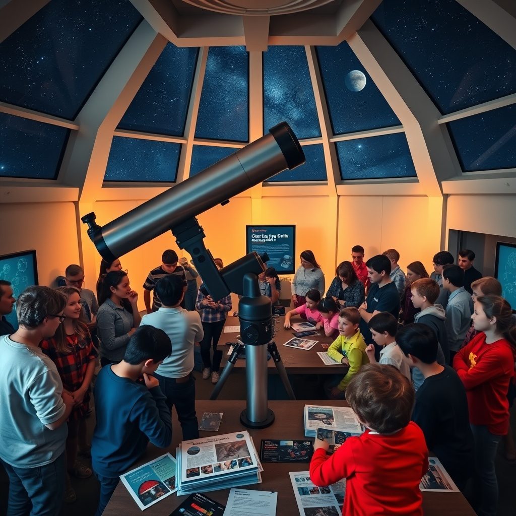 A group of enthusiastic staff members at Star Watch